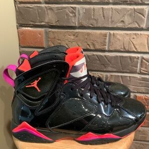 Air Jordan Retro Black Gloss 313358-006 Bright Crimson Size 11 Women’s SHOES